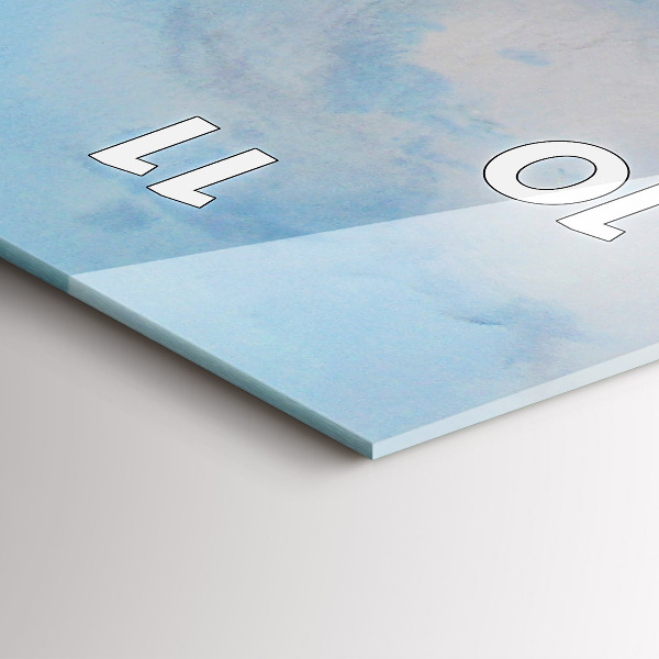 Vertical wall clock A ship on the water