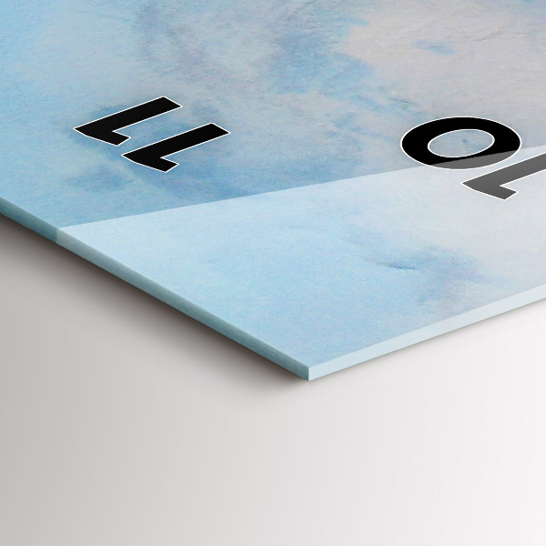 Vertical wall clock A ship on the water