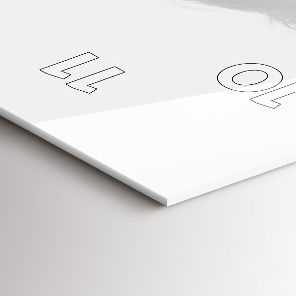 Vertical wall clock Portrait of a woman