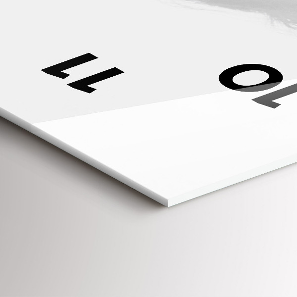 Vertical wall clock Portrait of a woman