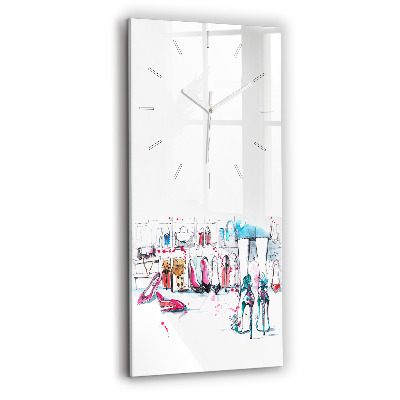 Vertical wall clock The element of femininity