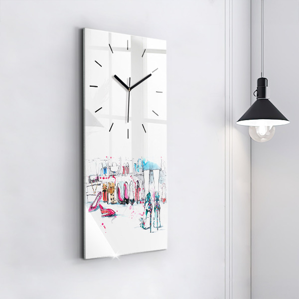 Vertical wall clock The element of femininity
