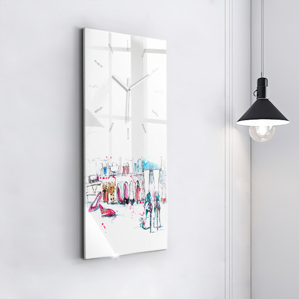Vertical wall clock The element of femininity
