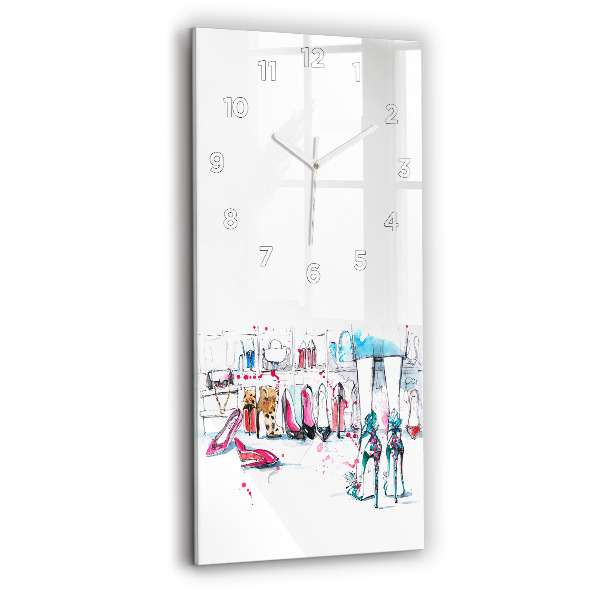 Vertical wall clock The element of femininity