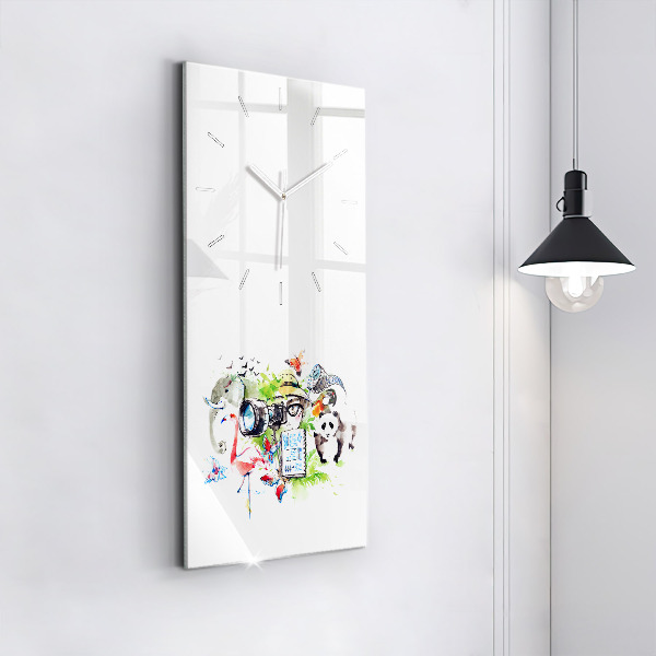 Vertical wall clock Zoologist