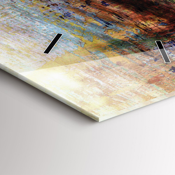 Vertical wall clock Street Art Eye