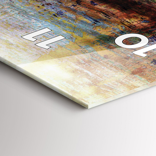 Vertical wall clock Street Art Eye