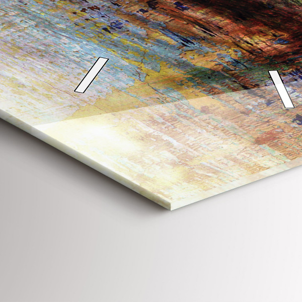 Vertical wall clock Street Art Eye