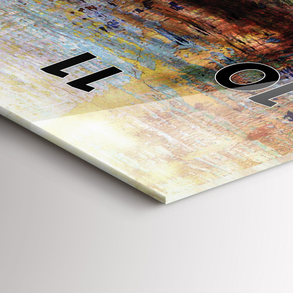 Vertical wall clock Street Art Eye