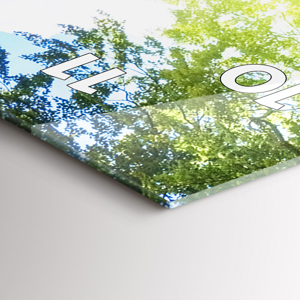 Vertical wall clock Lagoon Landscape