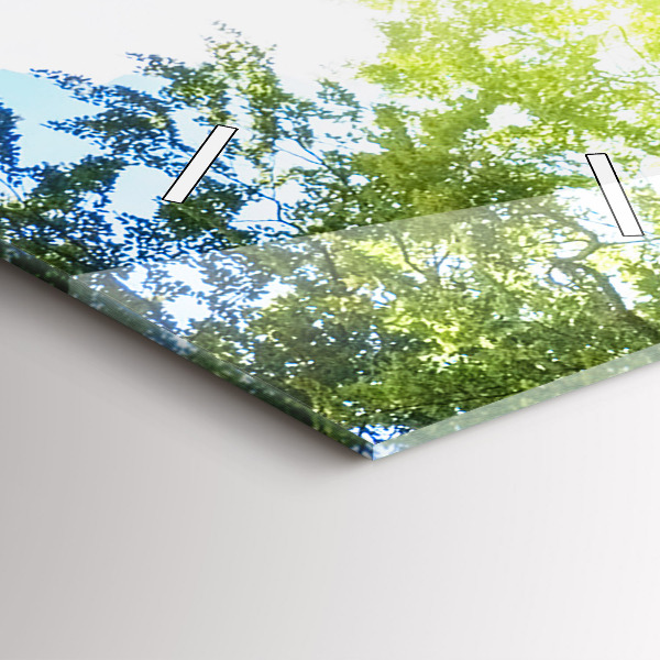 Vertical wall clock Lagoon Landscape