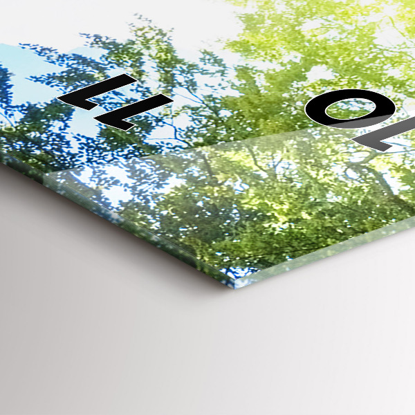 Vertical wall clock Lagoon Landscape