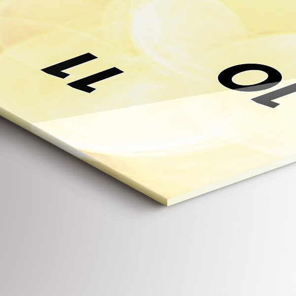 Vertical wall clock Camper on the beach