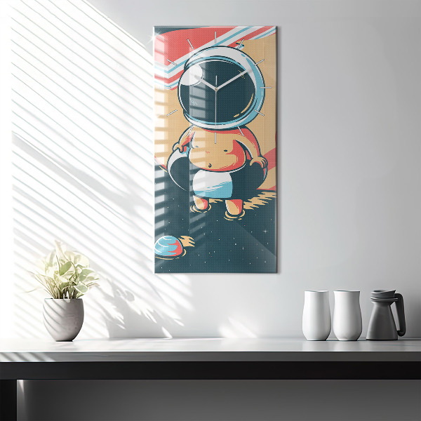 Vertical wall clock Children's imagination