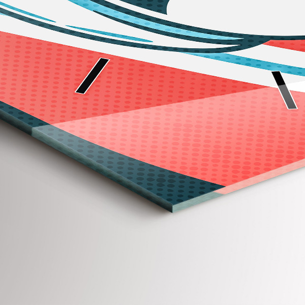 Vertical wall clock Children's imagination