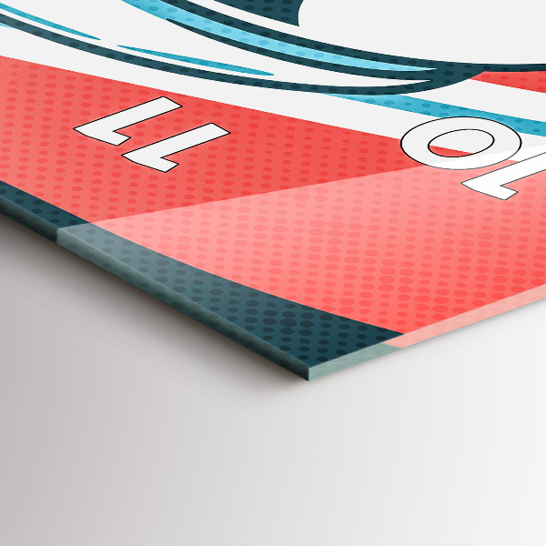 Vertical wall clock Children's imagination