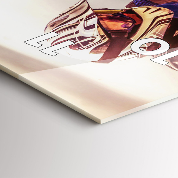 Vertical wall clock Motocross Enduro