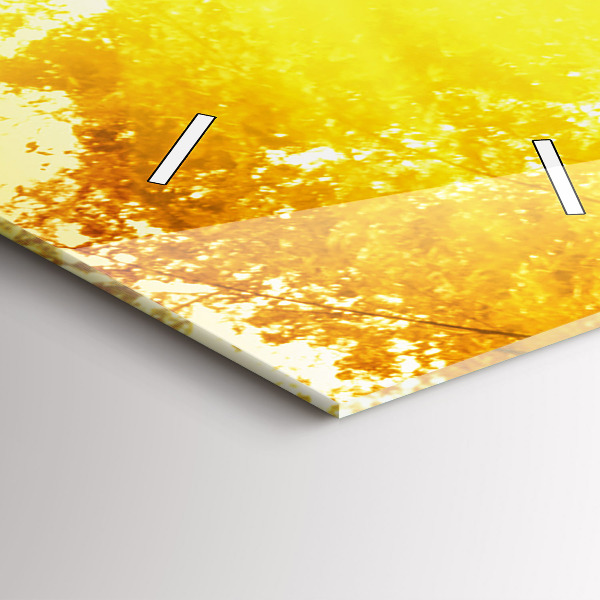 Vertical wall clock Peaceful nature