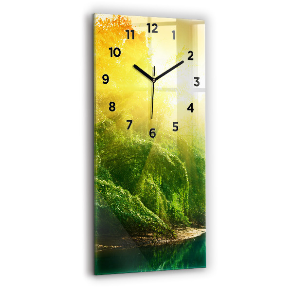 Vertical wall clock Peaceful nature