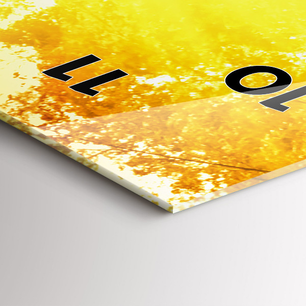 Vertical wall clock Peaceful nature