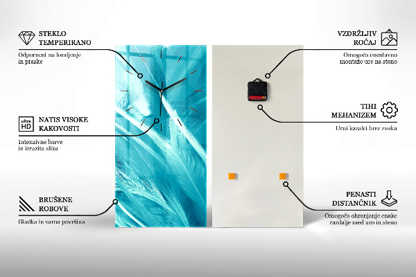 Vertical wall clock Concert on the beach