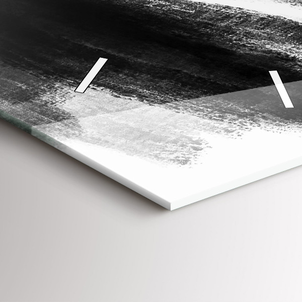 Vertical wall clock Woman in Black and White