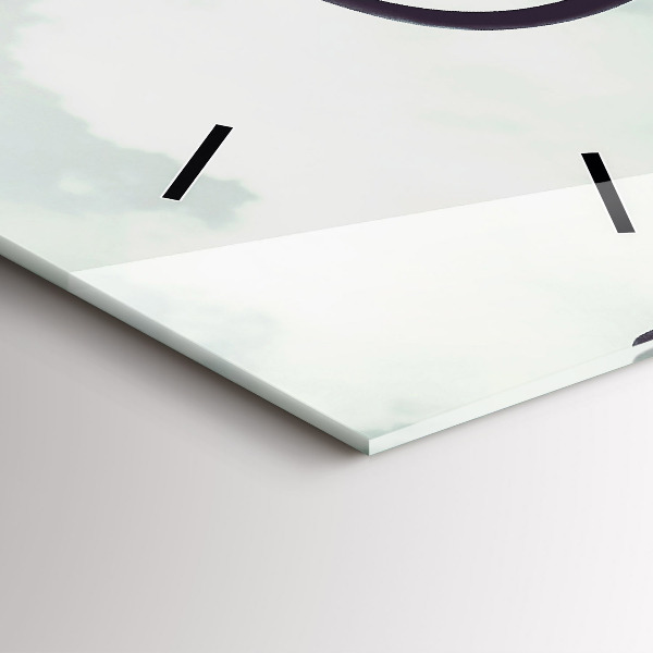 Vertical wall clock Zebra – Abstraction