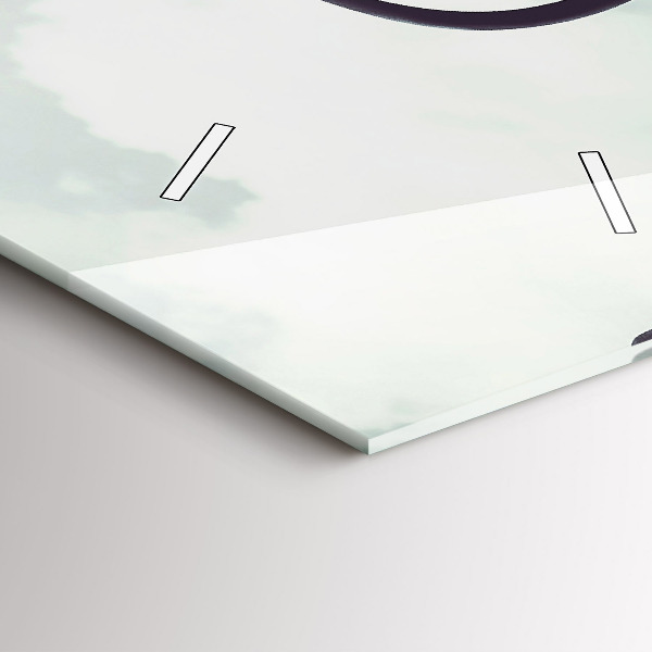 Vertical wall clock Zebra – Abstraction