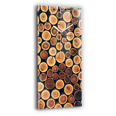 Vertical wall clock Wood