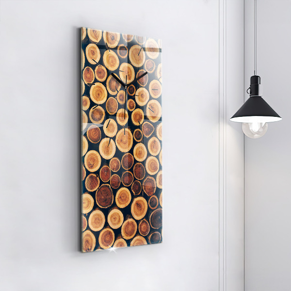 Vertical wall clock Wood