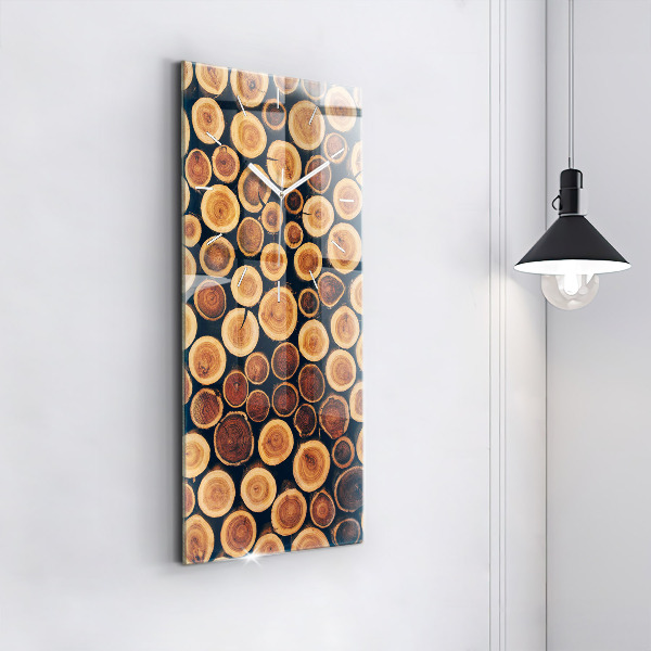 Vertical wall clock Wood