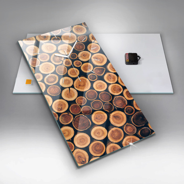 Vertical wall clock Wood