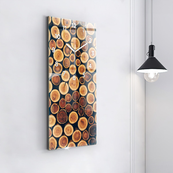 Vertical wall clock Wood