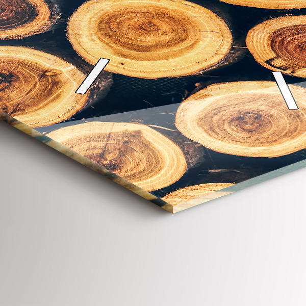 Vertical wall clock Wood