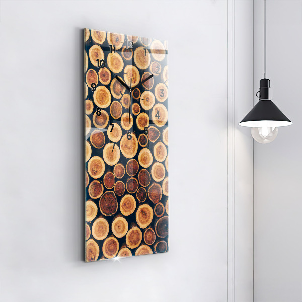 Vertical wall clock Wood