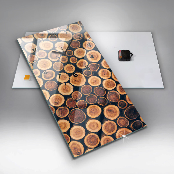 Vertical wall clock Wood