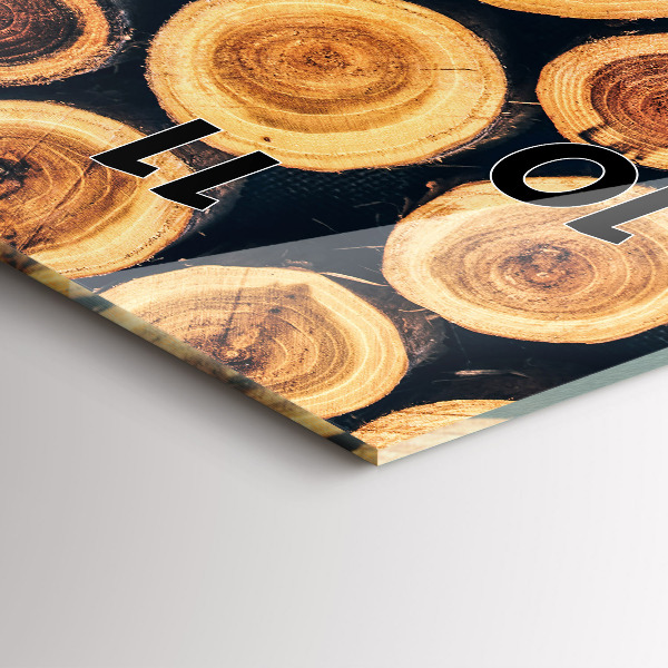 Vertical wall clock Wood