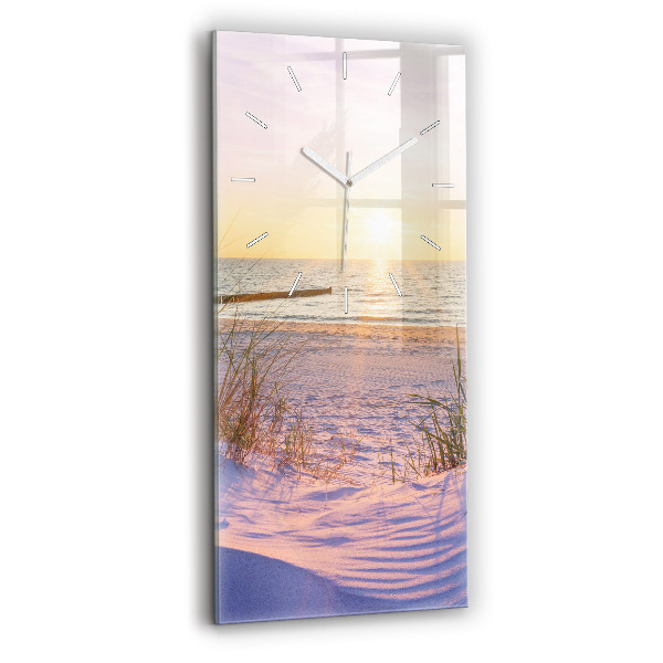 Vertical wall clock Polish Sunny Sea