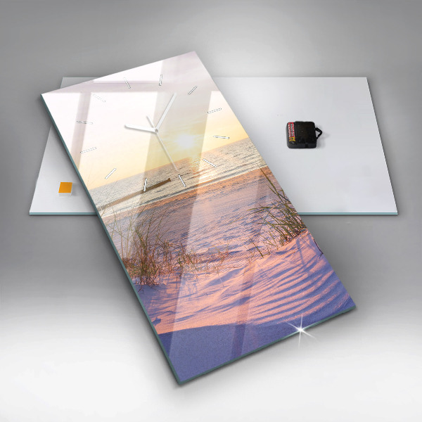Vertical wall clock Polish Sunny Sea