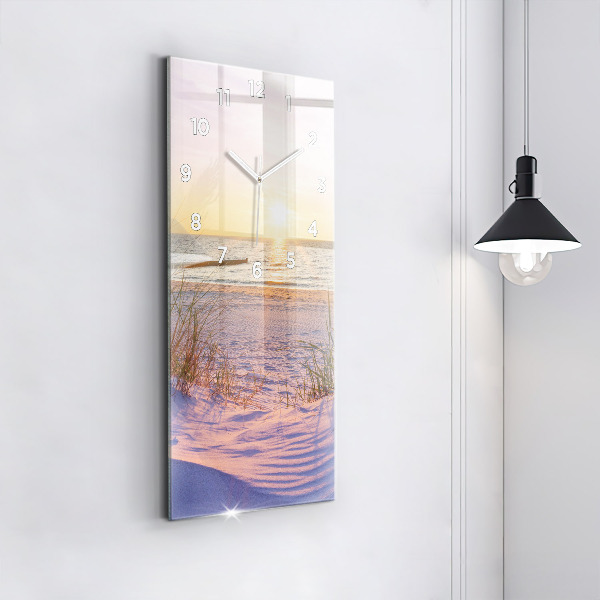 Vertical wall clock Polish Sunny Sea