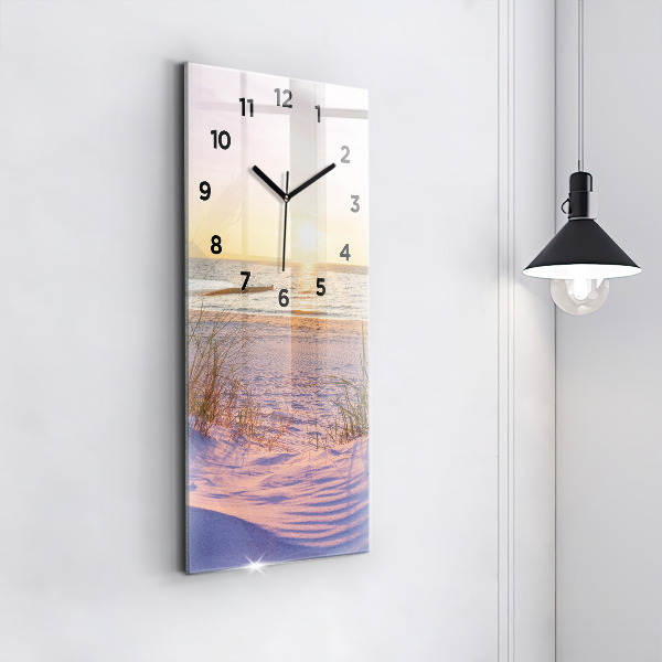 Vertical wall clock Polish Sunny Sea