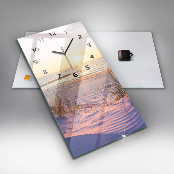 Vertical wall clock Polish Sunny Sea
