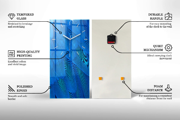Vertical wall clock Guitar Visualization