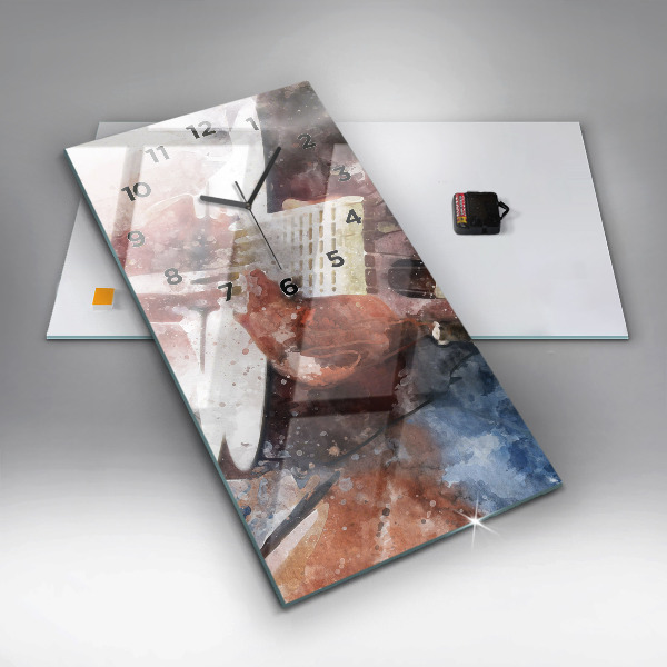 Vertical wall clock Guitar Visualization
