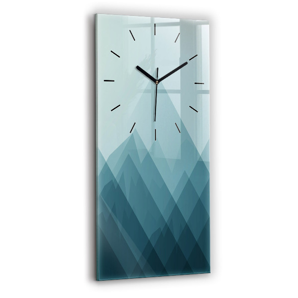Vertical wall clock Geometric figures