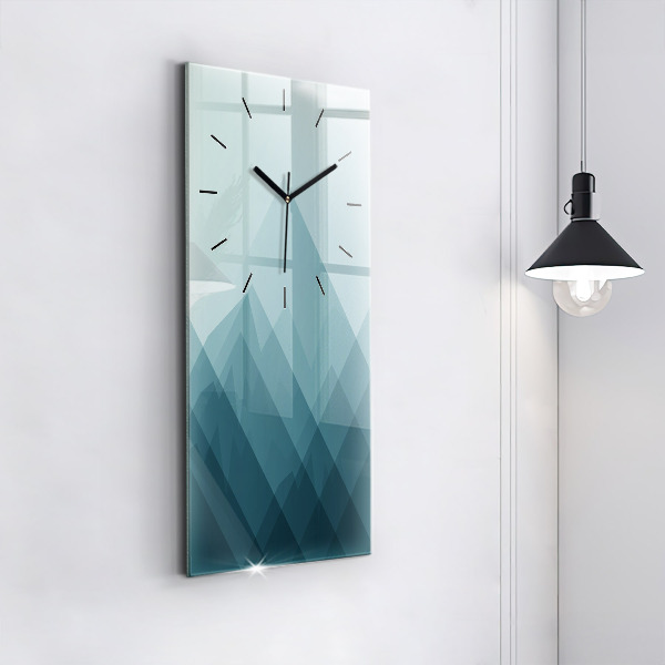 Vertical wall clock Geometric figures