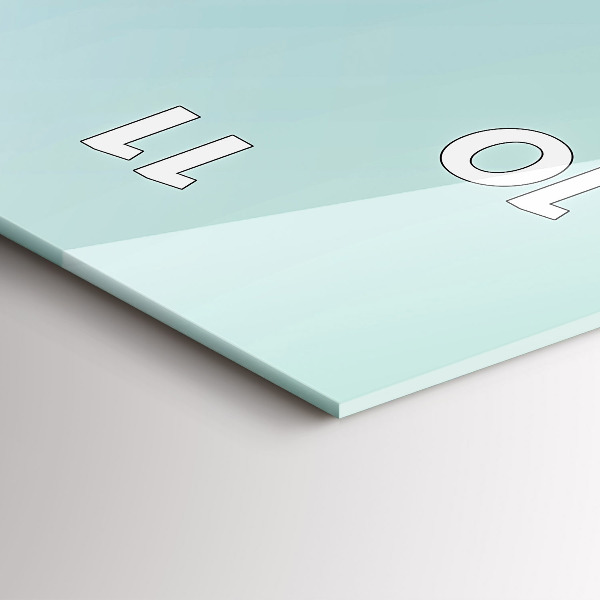 Vertical wall clock Geometric figures