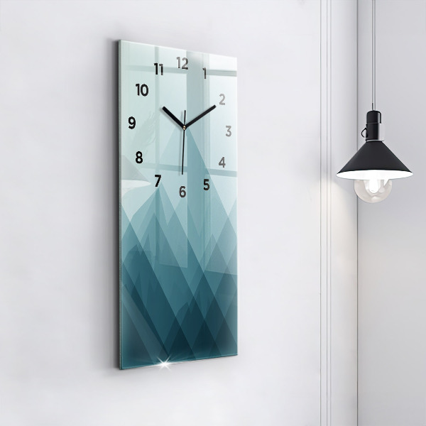 Vertical wall clock Geometric figures