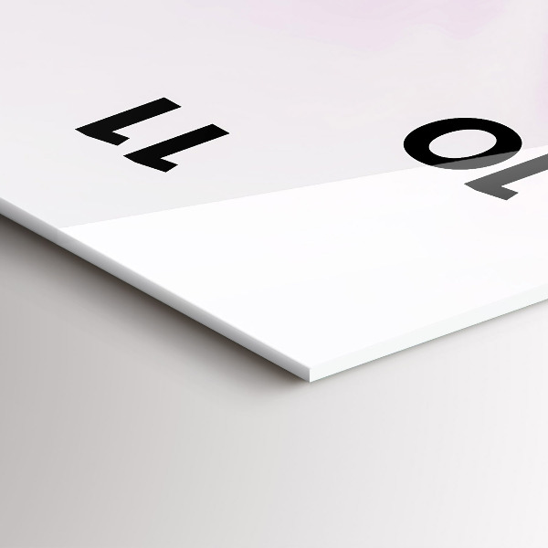 Vertical wall clock Abstraction