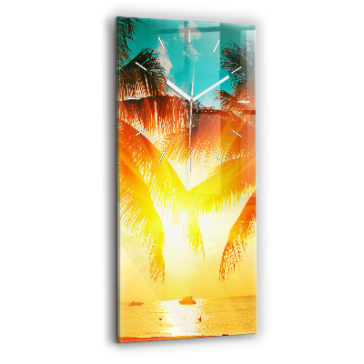 Vertical wall clock Holidays Relaxation Summer